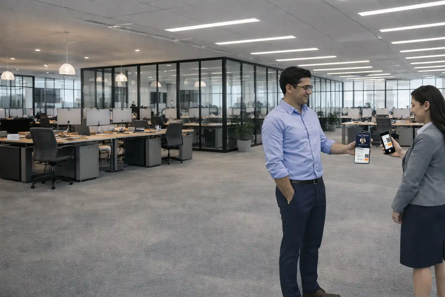 Professional profile image or digital business card lifestyle image